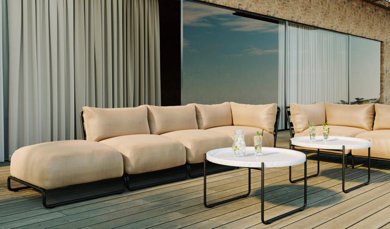 BRICK 2-Seater med Chaise Longue