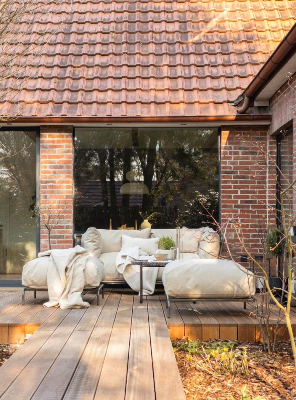BRICK 2-Seater med Chaise Longue