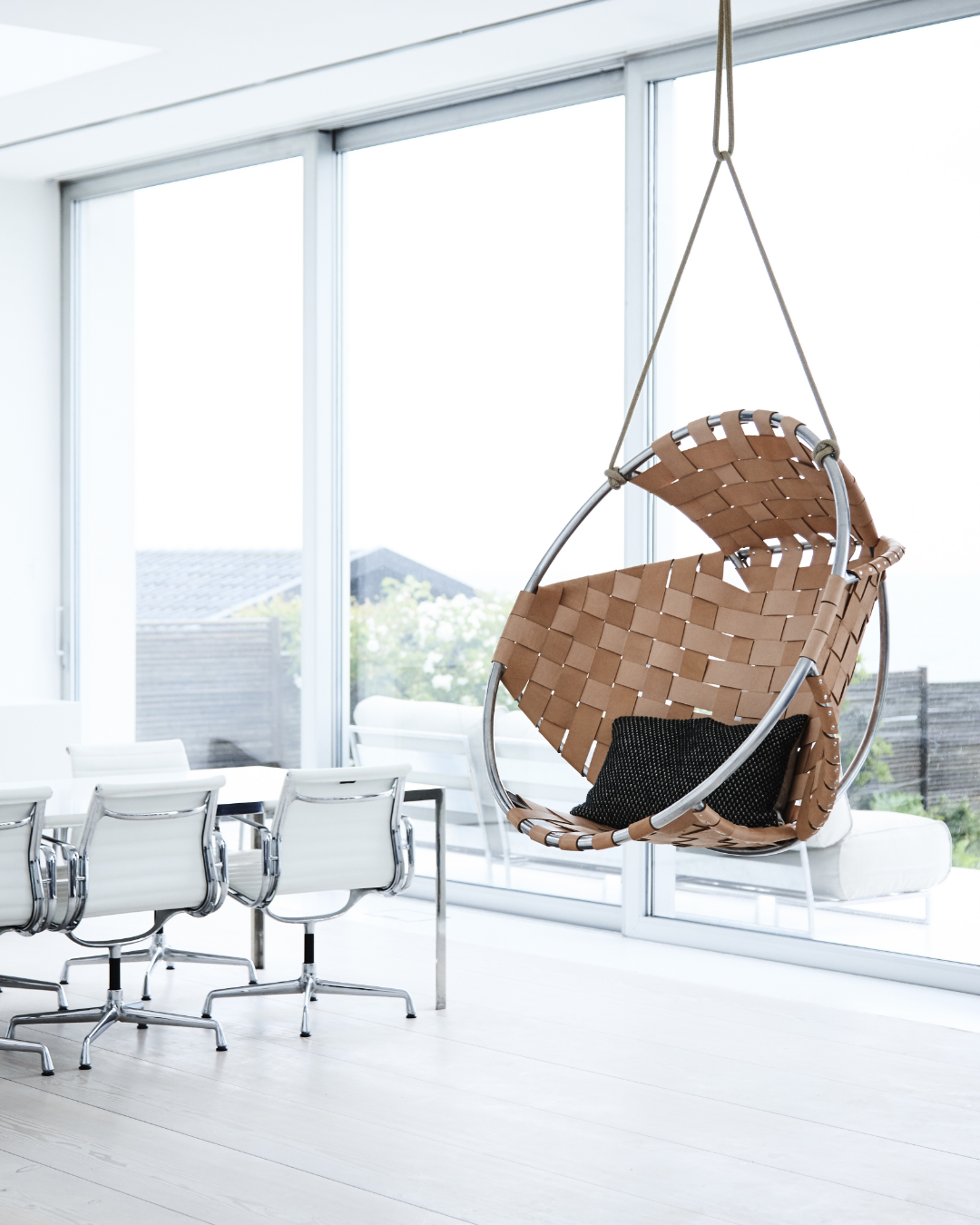 Leather Cocoon Hang Chair