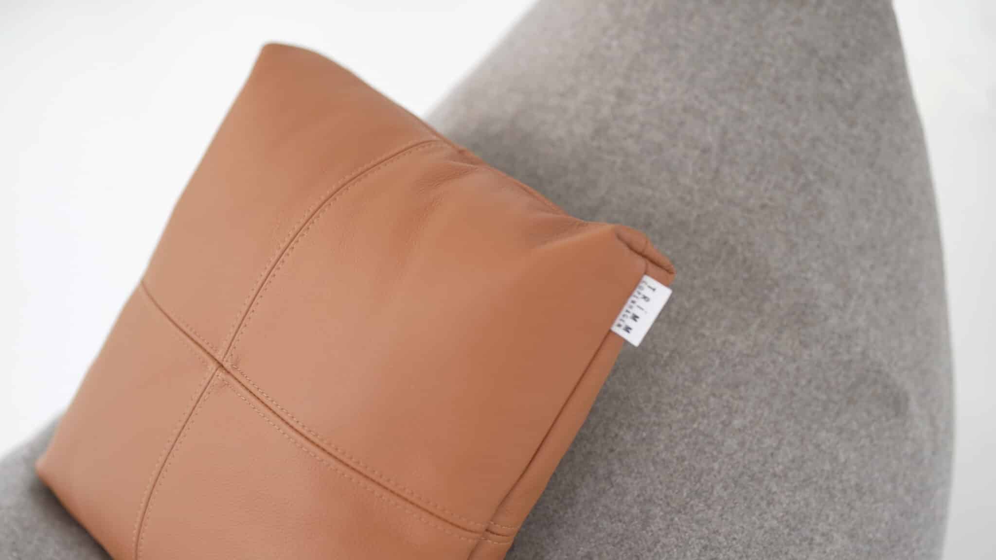Leather cushion