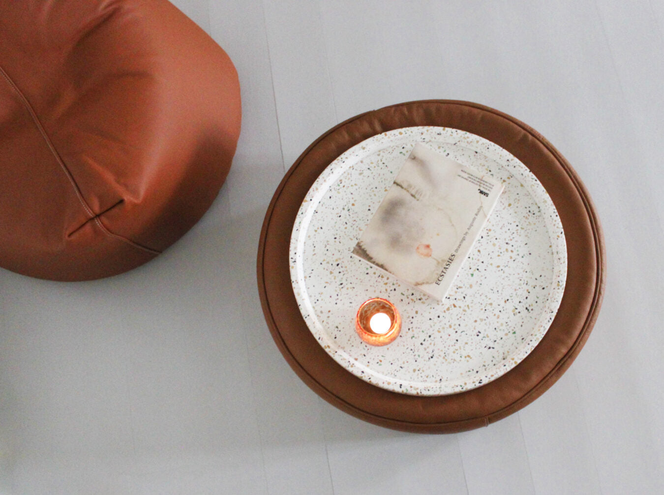 Lounge Satellite Leather Beanbag