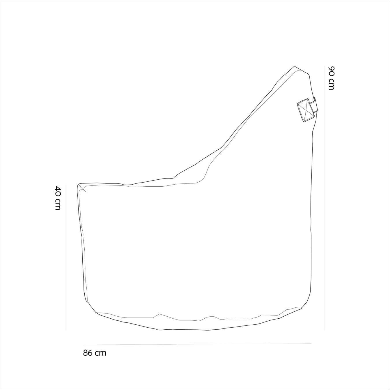 Lounge Satellite Leather Beanbag