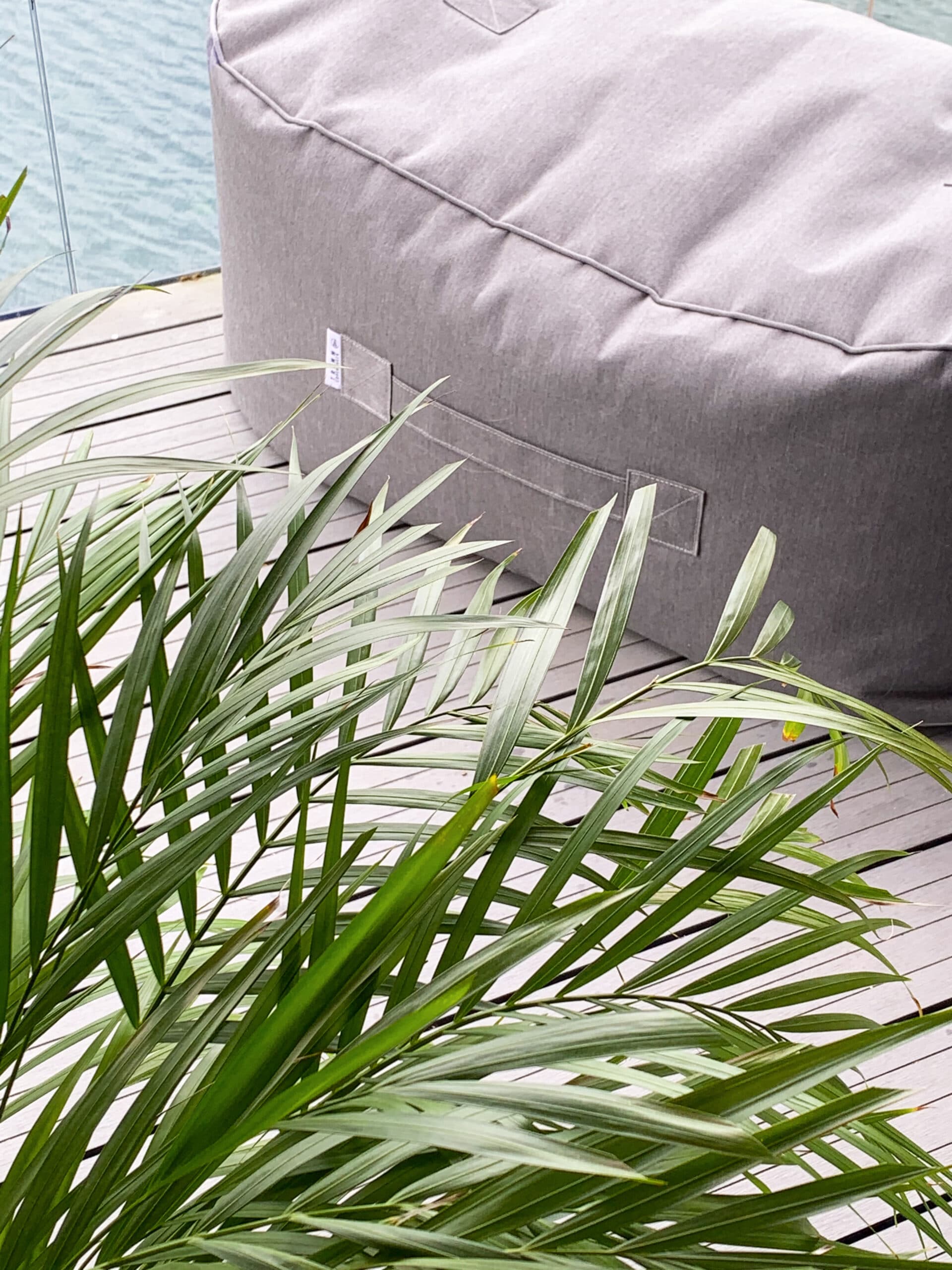 Oblong Sunbrella Pouf