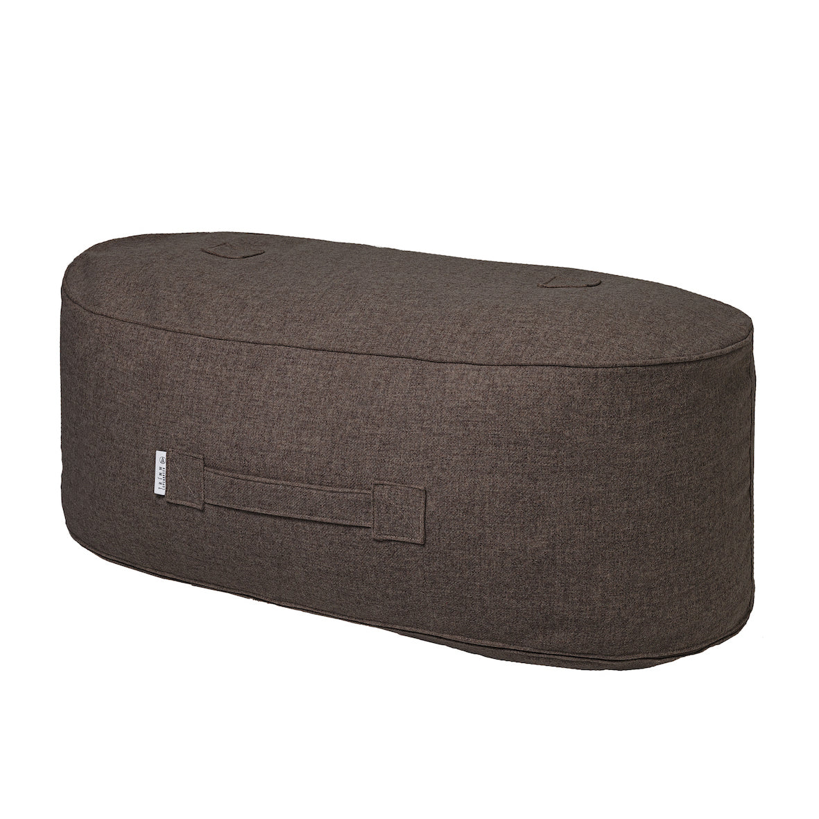 Oblong Wool Pouf