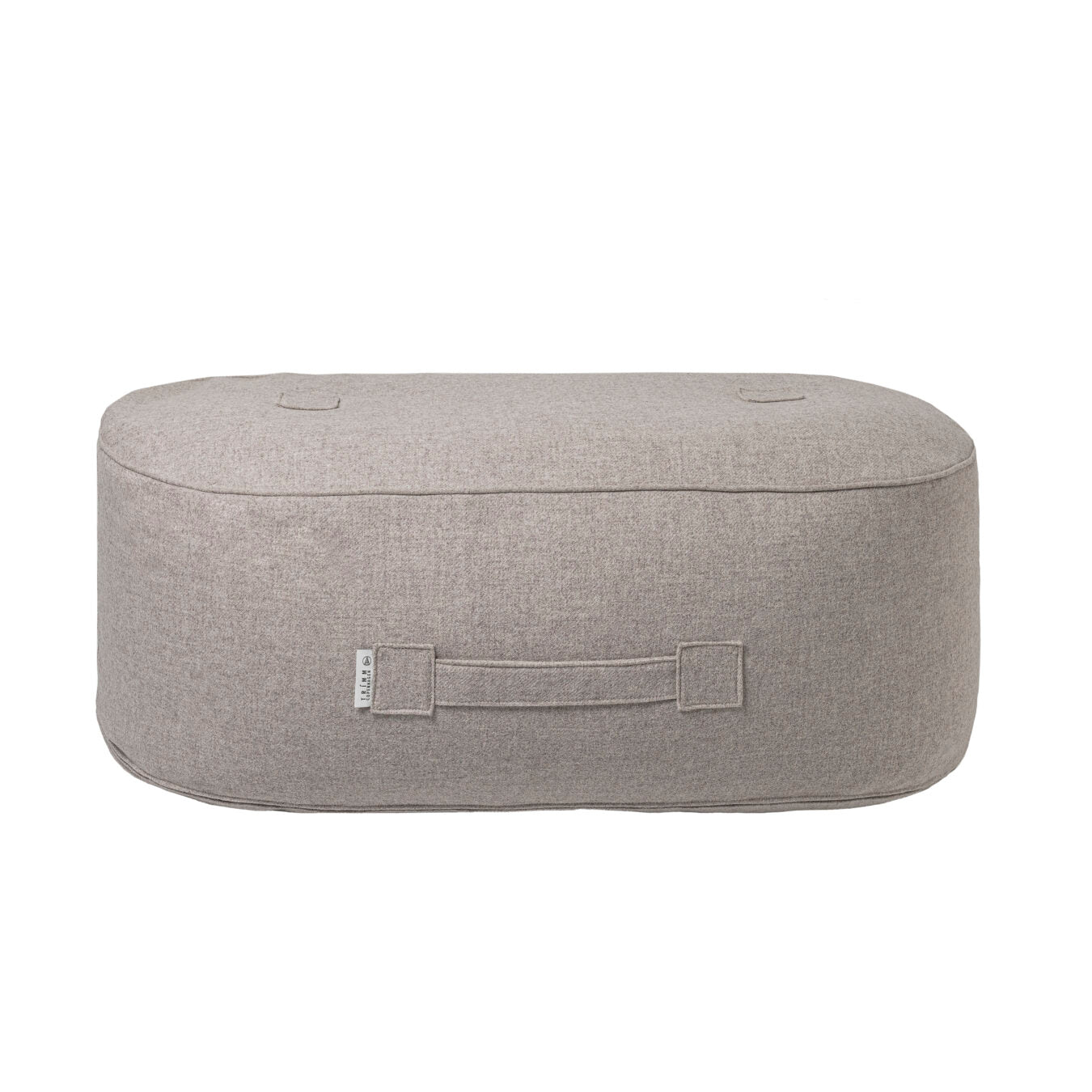 Oblong Wool Pouf