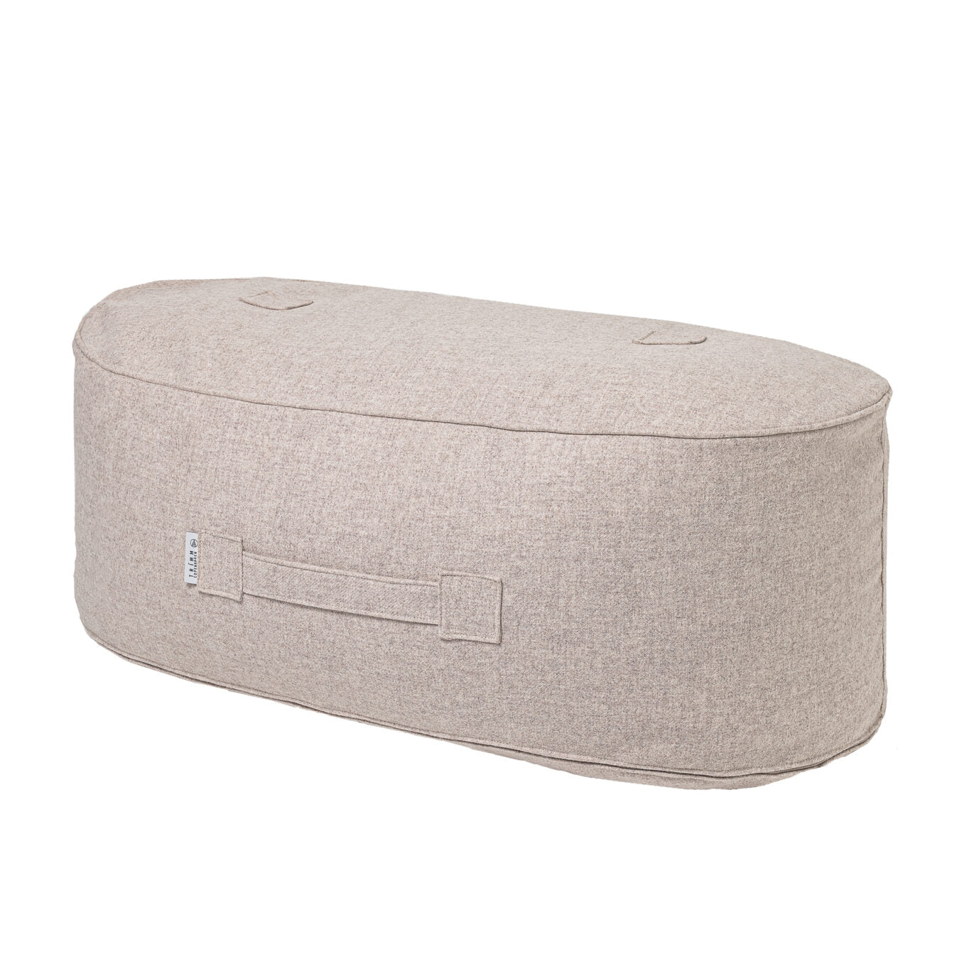 Oblong Wool Pouf