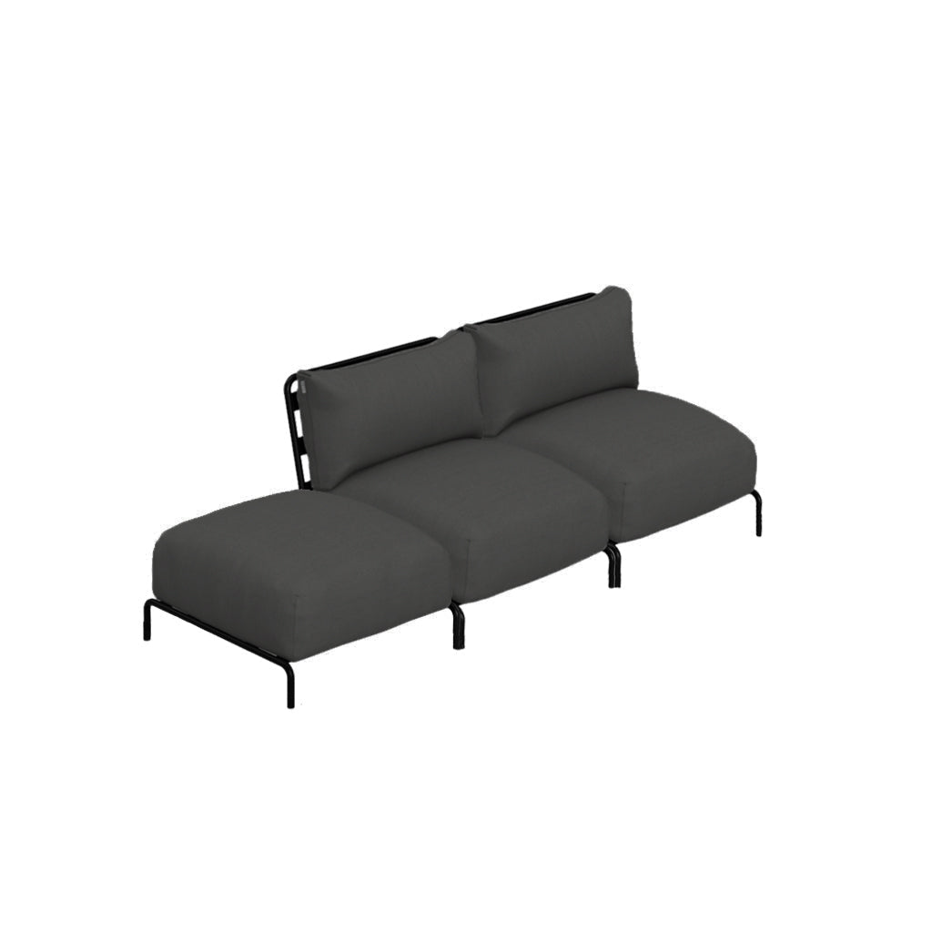 BRICK 2-Seater med Chaise Longue