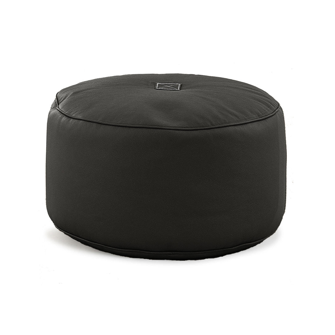 Tiny Moon Leather Pouf