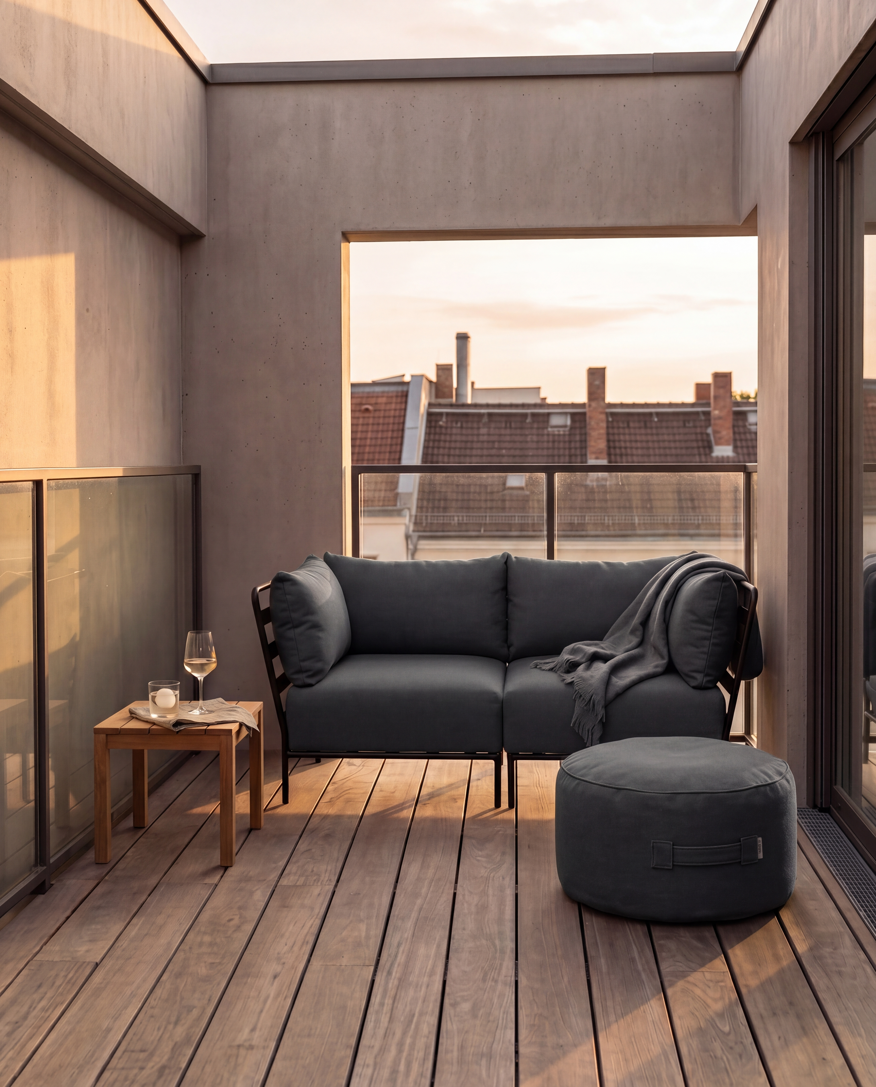 Brick Urban Balcony Set