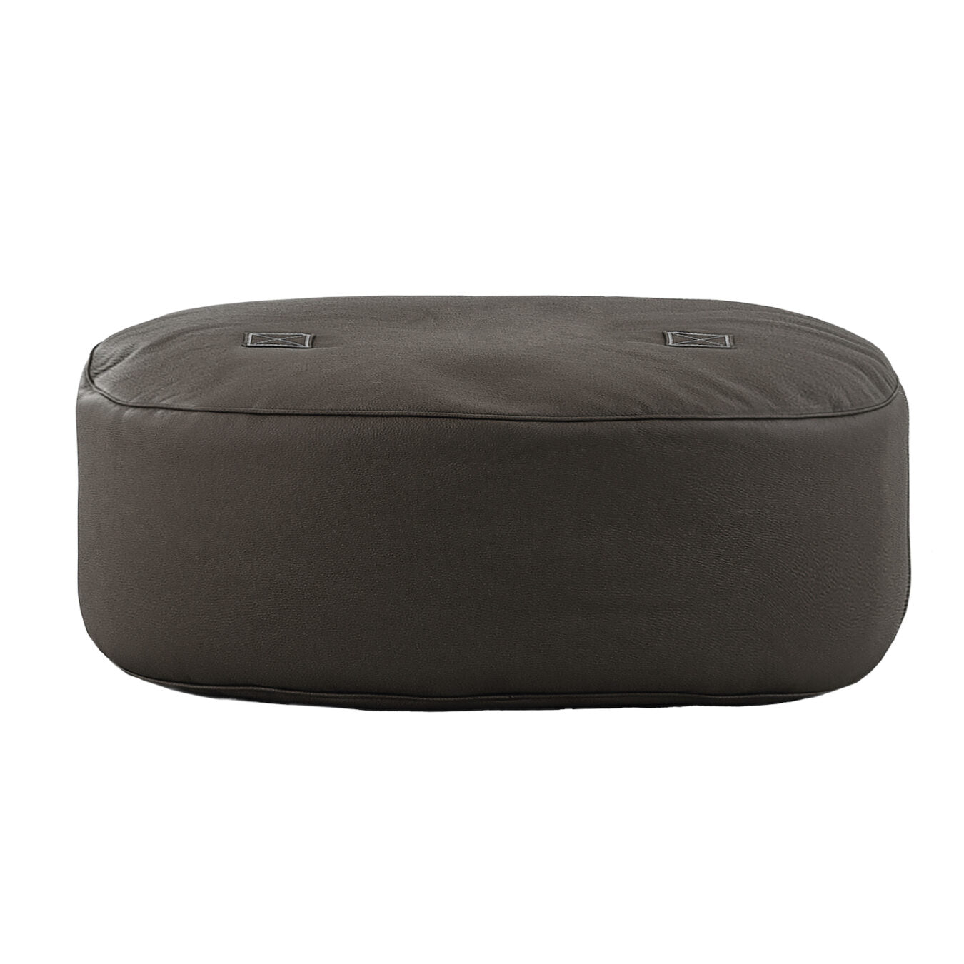 Oblong Pouf Leather
