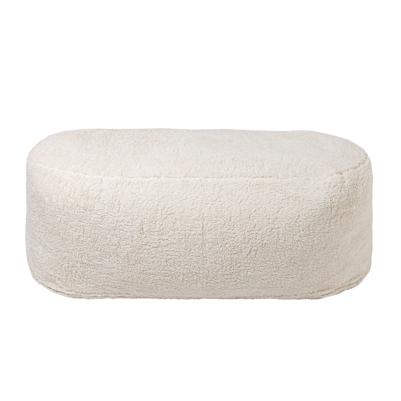 Oblong Teddy Pouf