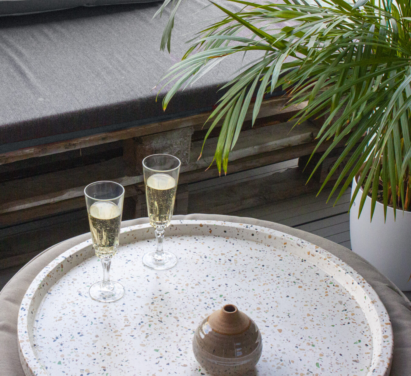 Terrazzo Tray White