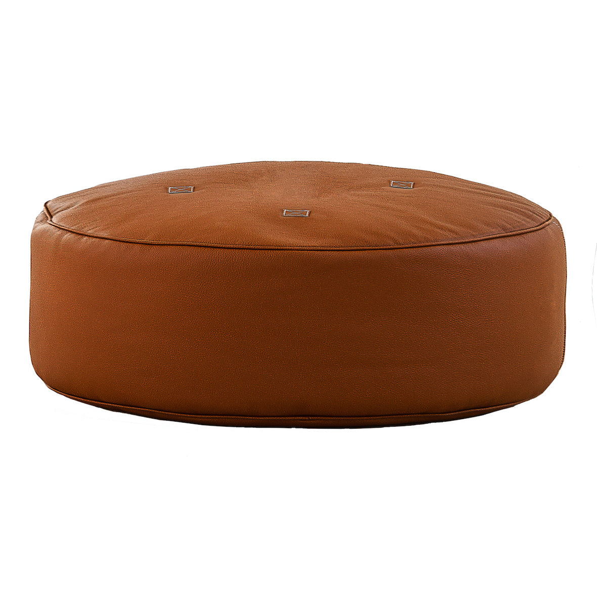 Full Moon Leather Pouf